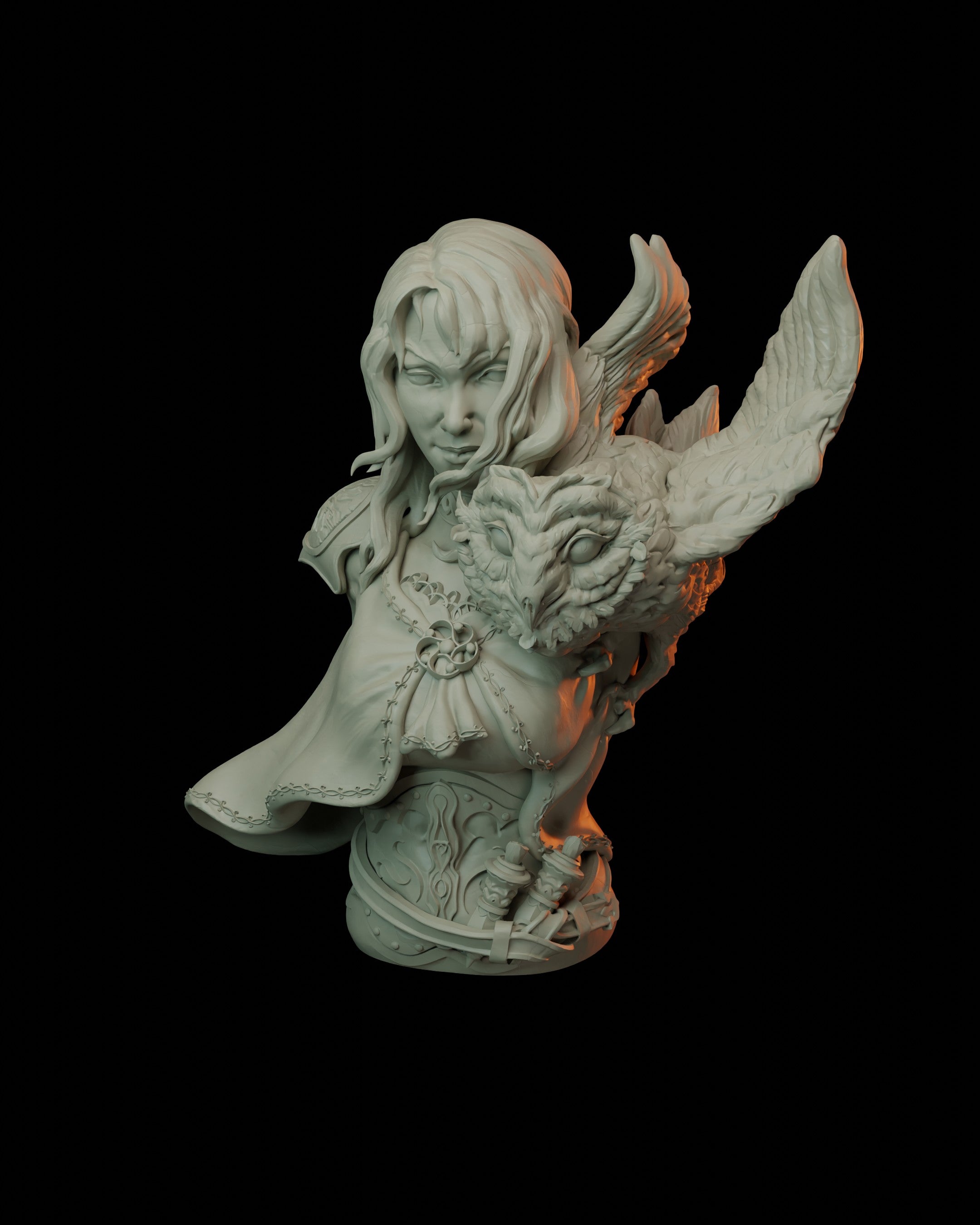 Owl Sorceress Bust