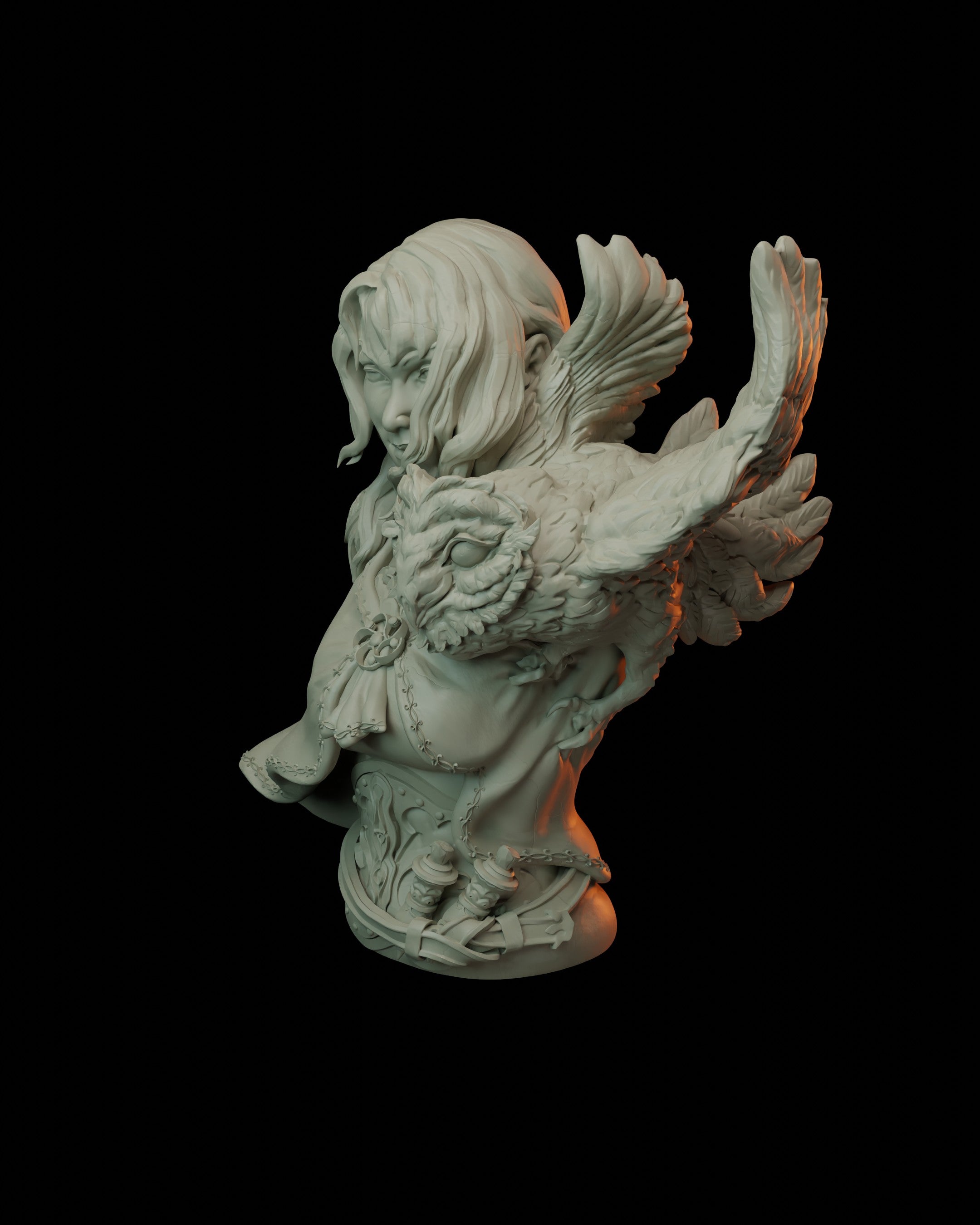 Owl Sorceress Bust