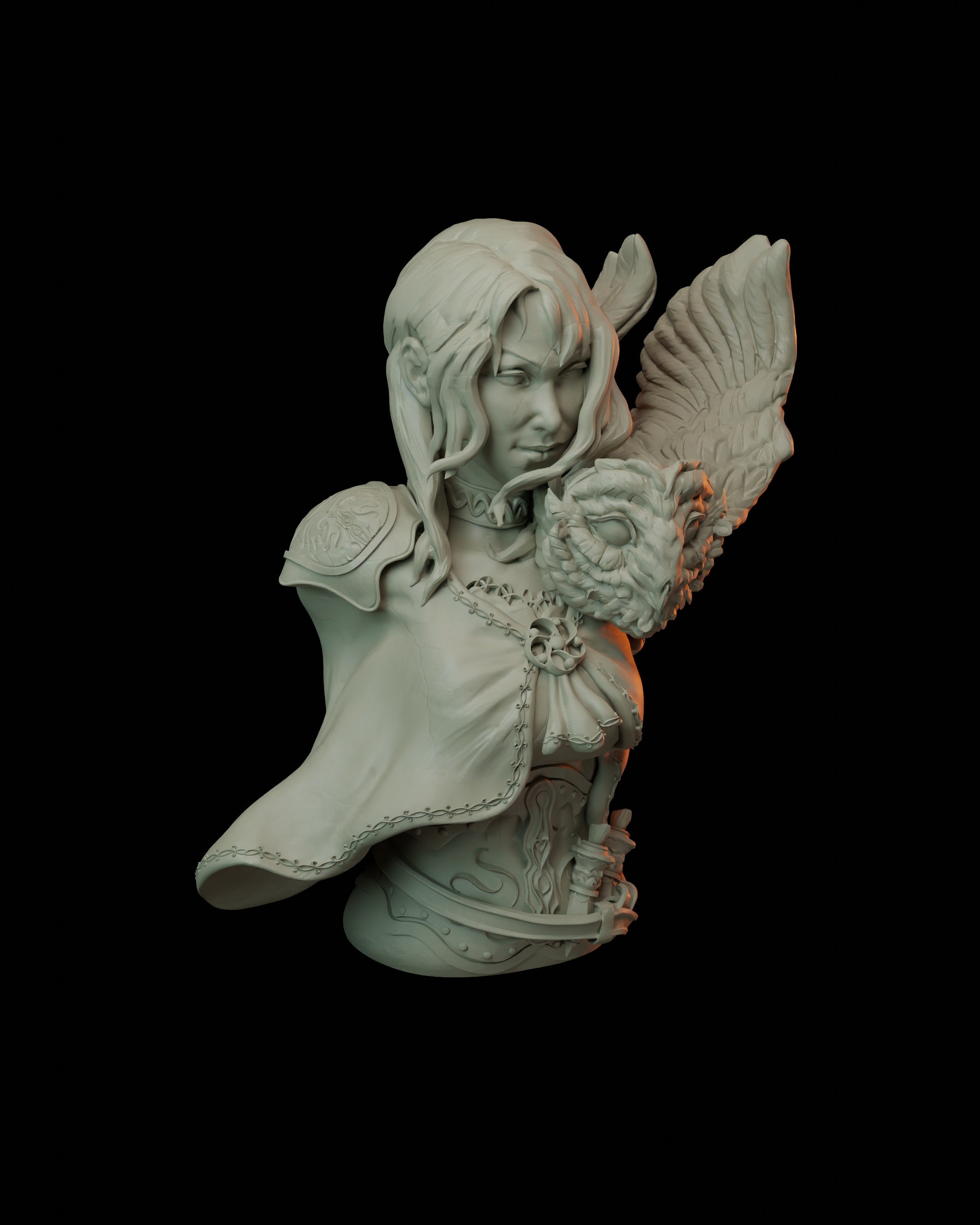 Owl Sorceress Bust